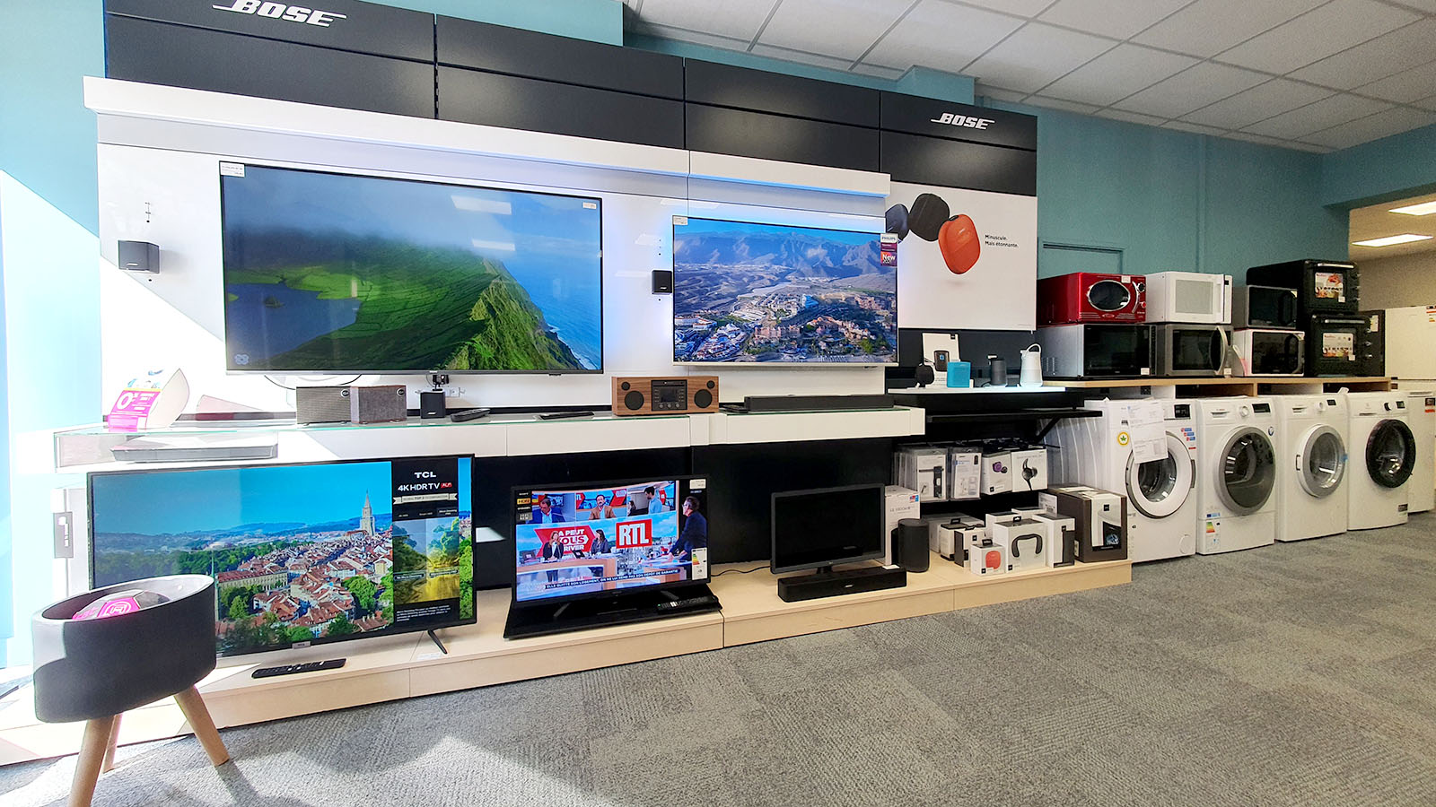 magasin Cavatore Technologie Pulsat intérieur TV electroménager